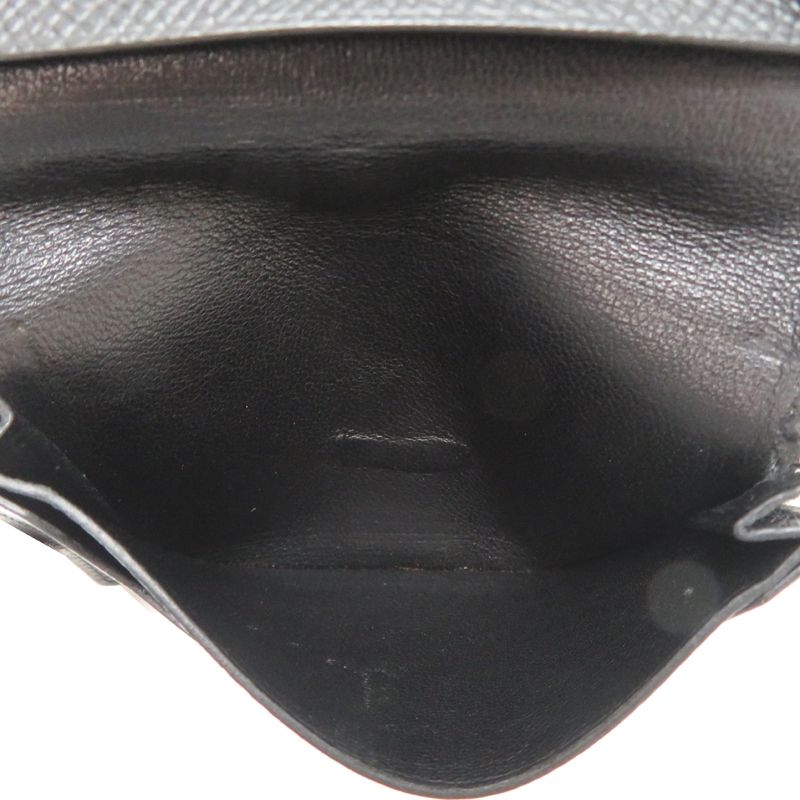 Hermes Card Case Card Holders Black