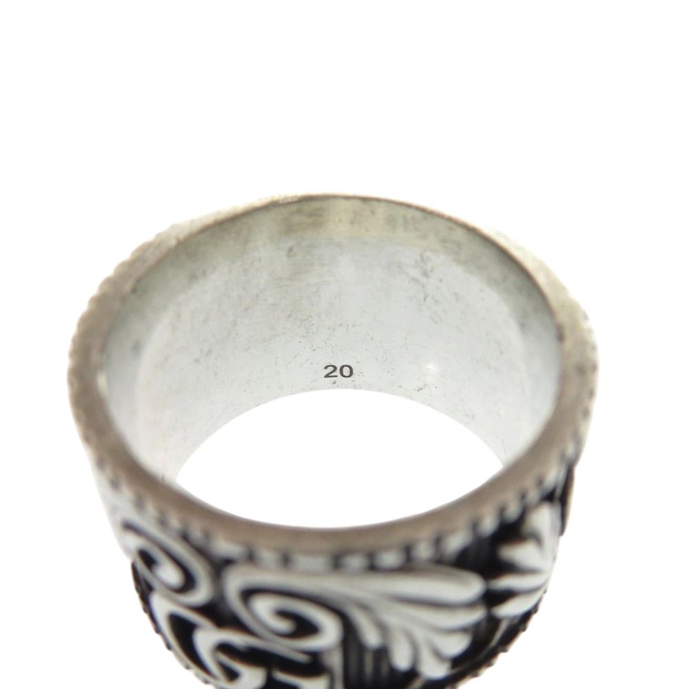 Gucci Double Leaf Motif 925 Sterling Silver Ring