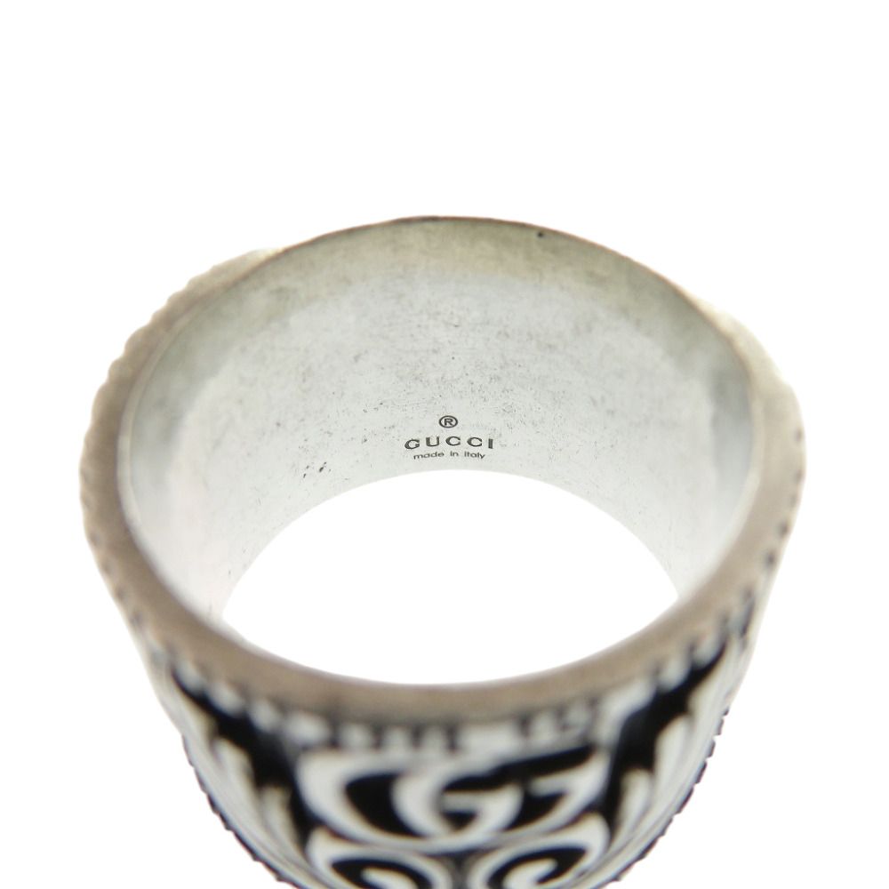 Gucci Double Leaf Motif 925 Sterling Silver Ring