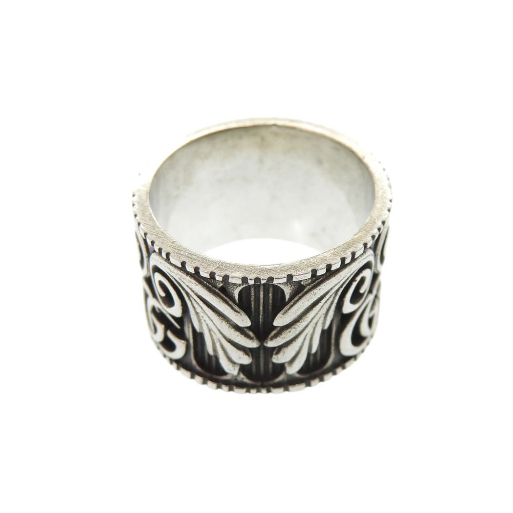 Gucci Double Leaf Motif 925 Sterling Silver Ring