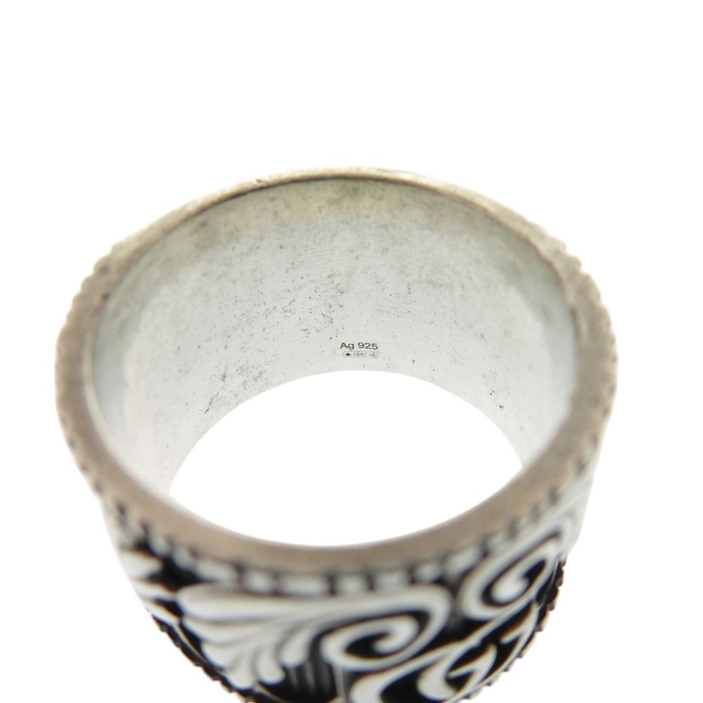 Gucci Double Leaf Motif 925 Sterling Silver Ring