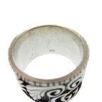 Gucci Double Leaf Motif 925 Sterling Silver Ring