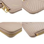 Loewe Knot Fragment Case Coin Leather Beige