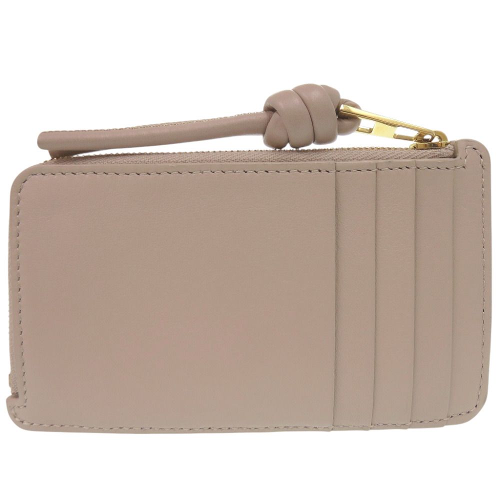 Loewe Knot Fragment Case Coin Leather Beige