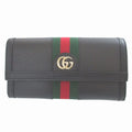 Gucci Sherry Ophidia Leather Black Bifold Wallet