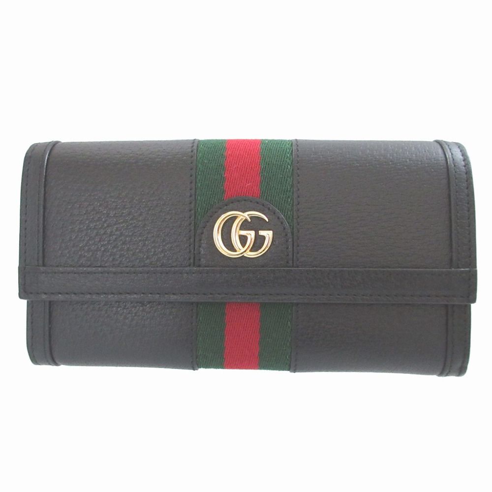 Gucci Sherry Ophidia Leather Black Bifold Wallet