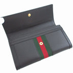Gucci Sherry Ophidia Leather Black Bifold Wallet