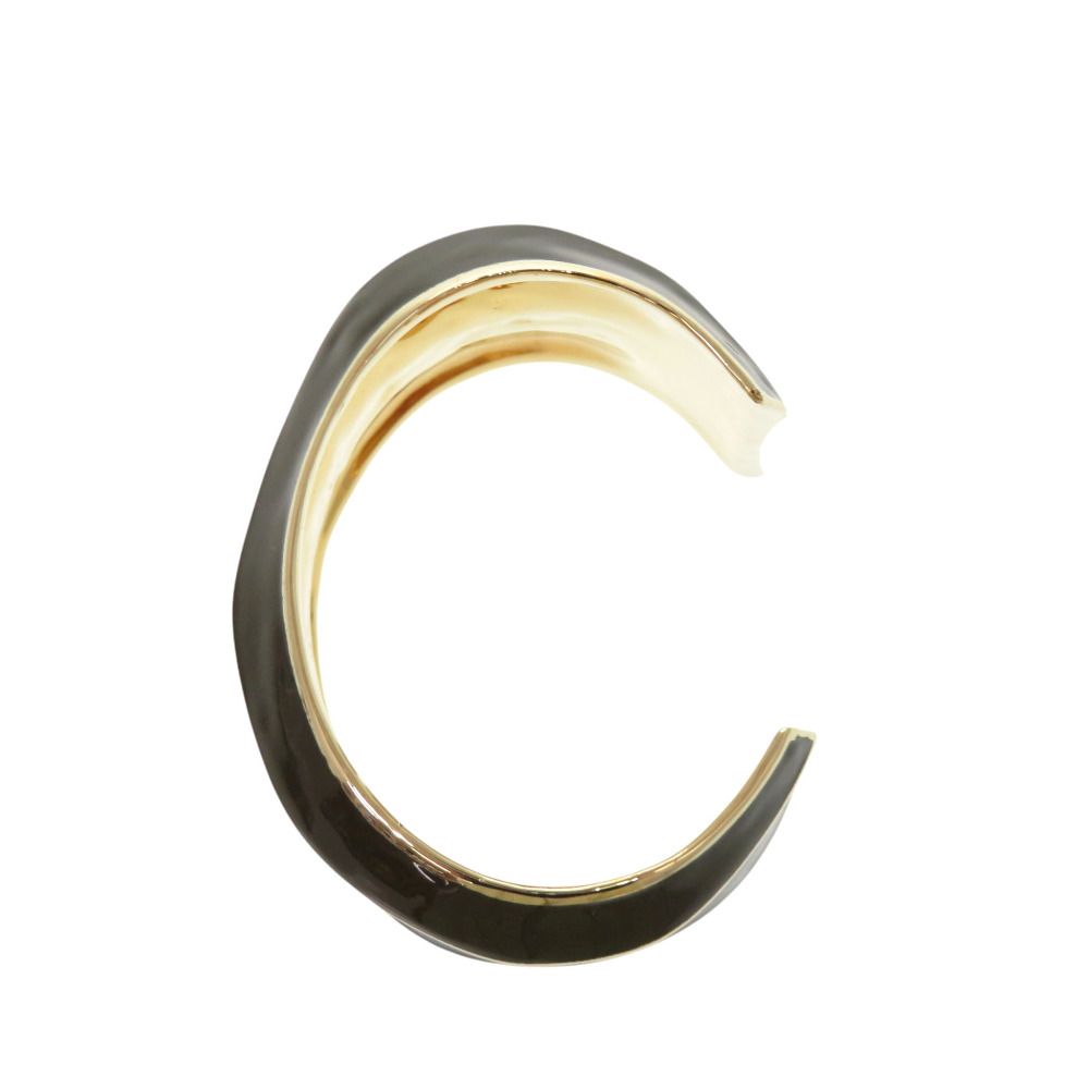 Gucci Wide Bangle Metal Khaki Green Gold Bracelet