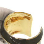 Gucci Wide Bangle Metal Khaki Green Gold Bracelet