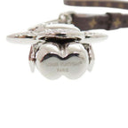 Louis Vuitton Bag Charm Mini Vivienne Strass Metal Silver Brown Key Holder