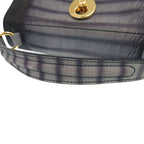 Saint Laurent Muse to Embossed Leather Gray Handbag
