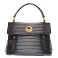 Saint Laurent Muse to Embossed Leather Gray Handbag