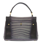 Saint Laurent Muse to Embossed Leather Gray Handbag