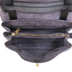 Saint Laurent Muse to Embossed Leather Gray Handbag