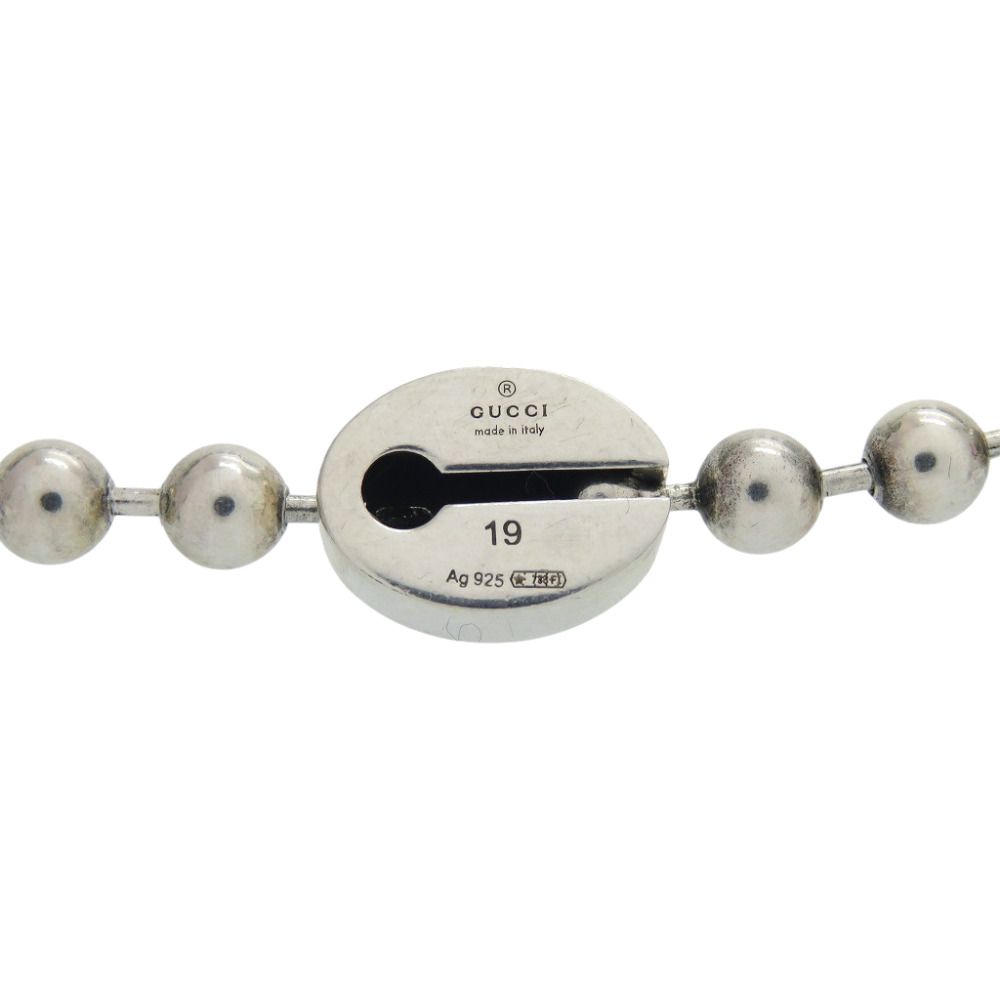 Gucci Ball Chain Bracelet Interlocking 925 Sterling Silver