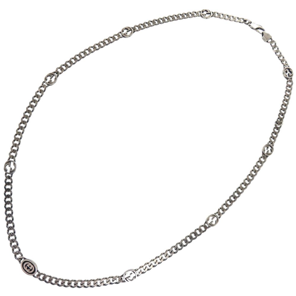 Gucci Interlocking 925 Necklace 925 Sterling Silver