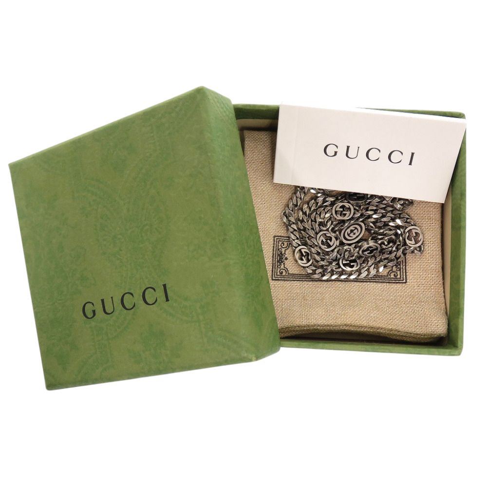 Gucci Interlocking 925 Necklace 925 Sterling Silver