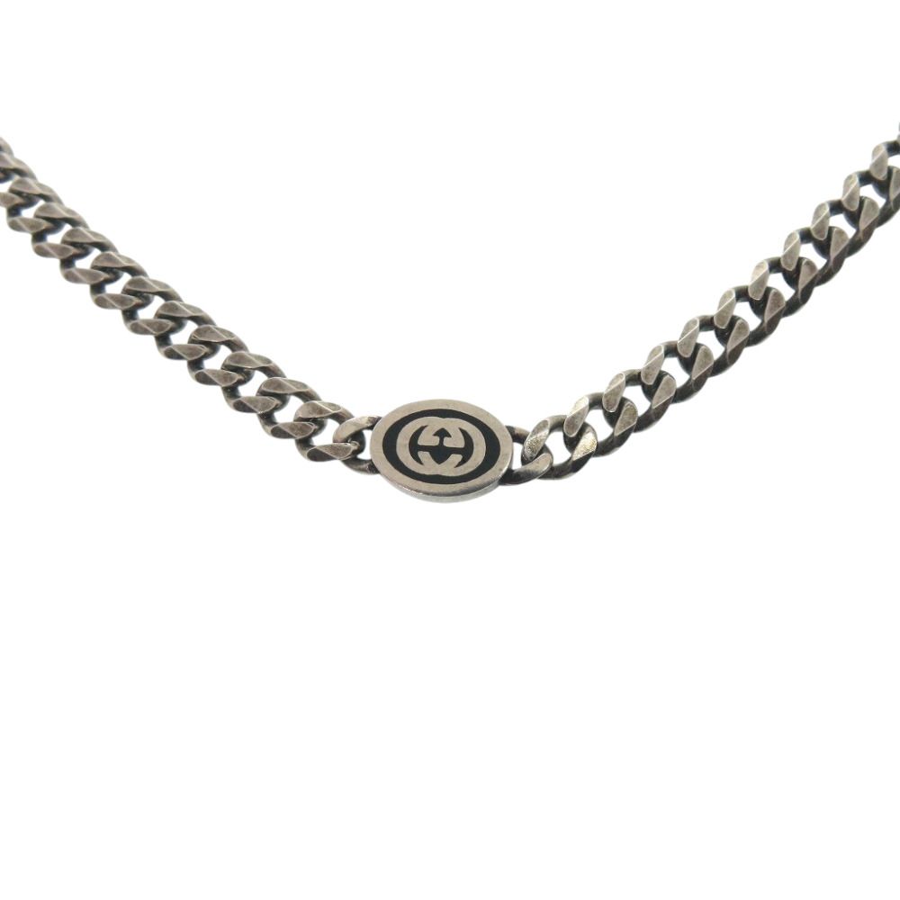 Gucci Interlocking 925 Necklace 925 Sterling Silver