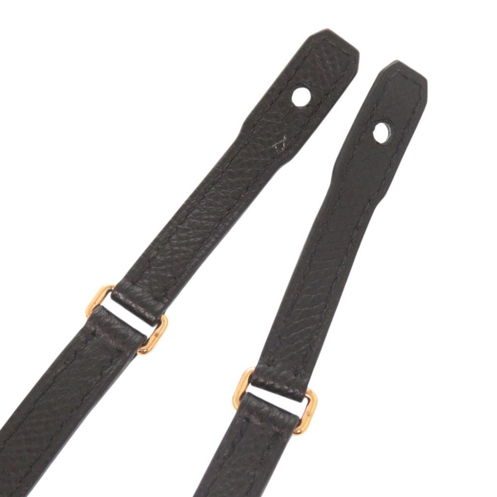 Hermes Kelly To Go Constance Strap Veau Epsom Rose Gold Black