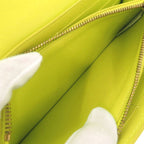 Bottega Veneta Intrecciato Leather Yellow Green Wallet