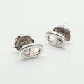 Hermes Chaine D'ancre Earrings 925 Sterling Silver