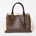 Louis Vuitton Brittany Handbag Damier Canvas Brown Beige Ebene Gold