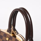 Louis Vuitton Brittany Handbag Damier Canvas Brown Beige Ebene Gold — view 5