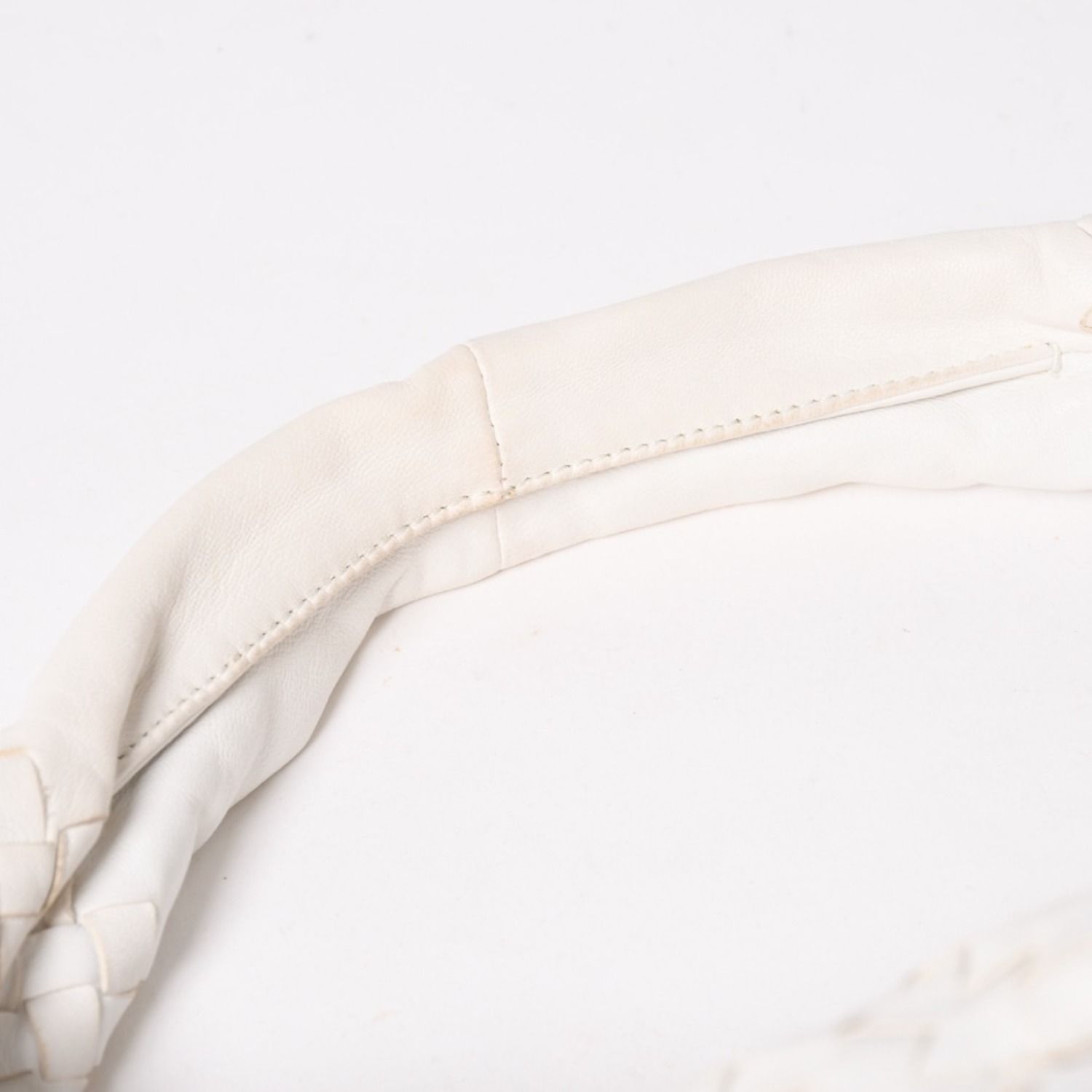 Bottega Veneta Hobo Shoulder Bag Intrecciato White Ivory — view 7
