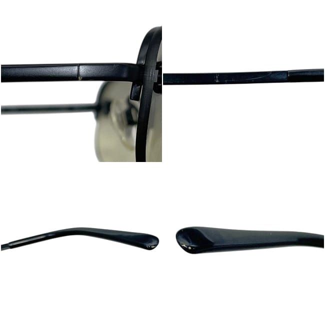 Chanel Sunglasses Black Gradient CC Logo Side Metal Acetate Eyewear Square Lens
