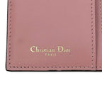 Dior Trifold Wallet Pink Saddle Leather D Slim