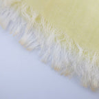 Hermes Heaven Naoshima Shawl Yellow Cotton Fringe Scarf