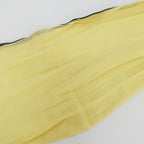 Hermes Heaven Naoshima Shawl Yellow Cotton Fringe Scarf