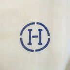 Hermes Heaven Naoshima Shawl Yellow Cotton Fringe Scarf