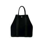 Hermes Garden File PM Negonda Toile Military 2-Way Shoulder Bag Black