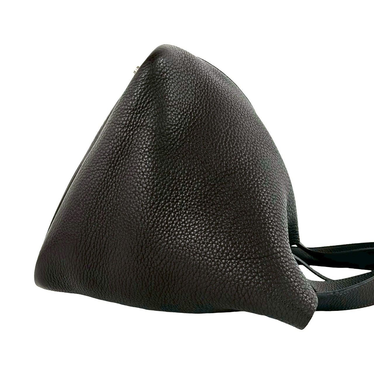 Hermes Picotin MM Taurillon Clemence Leather Tote Bag Ebene