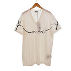 Dior Homme Love T-Shirt Short Sleeve Neck Print L White
