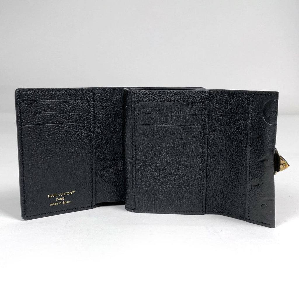 Louis Vuitton Portefeuille Metis Compact Monogram Empreinte Noir Wallet
