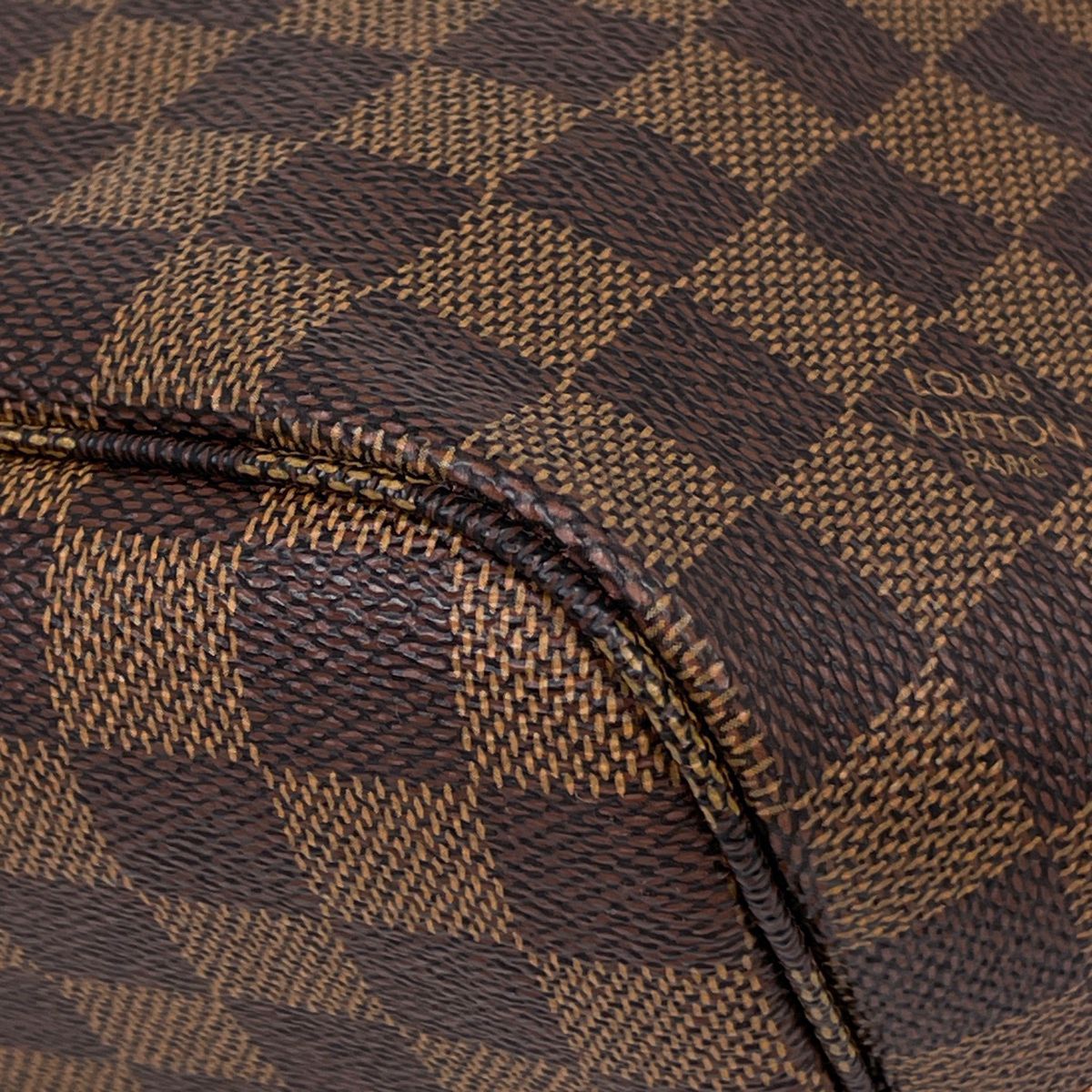 Louis Vuitton Neverfull MM Shoulder Bag Tote Damier Brown