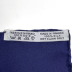 Hermes Carre 90 Chevaux de Trait Taima Scarf Silk Navy Multicolor