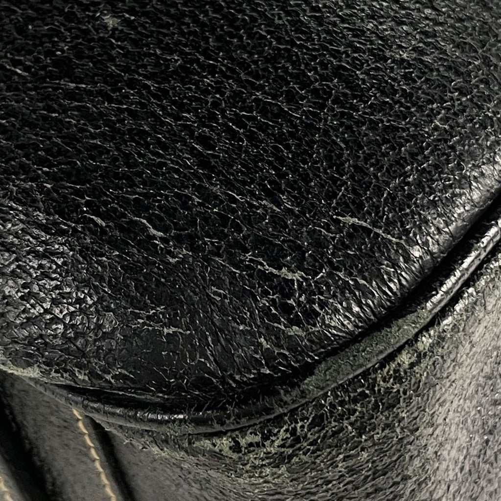 Prada Boston Bag 2-Way Canvas Khaki Black
