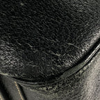 Prada Boston Bag 2-Way Canvas Khaki Black