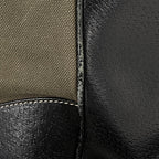 Prada Boston Bag 2-Way Canvas Khaki Black