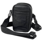 Bottega Veneta Leggero Shoulder Pouch Perforated Bag Leather Black