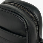 Bottega Veneta Leggero Shoulder Pouch Perforated Bag Leather Black