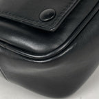Bottega Veneta Leggero Shoulder Pouch Perforated Bag Leather Black