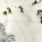 Hermes Carre 90 L`hive Scarf Winter Fire Silk Blue Multicolor