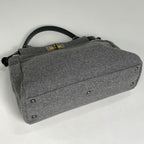 Fendi Peekaboo Handbag Fabric Gray