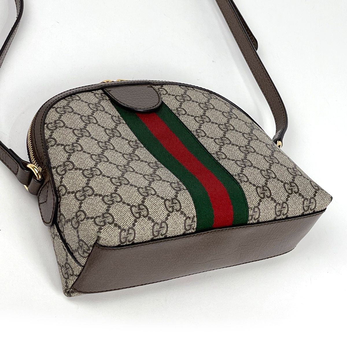 Gucci Shoulder Bag Ophidia GG Double Supreme Brown