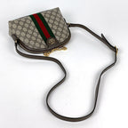 Gucci Shoulder Bag Ophidia GG Double Supreme Brown