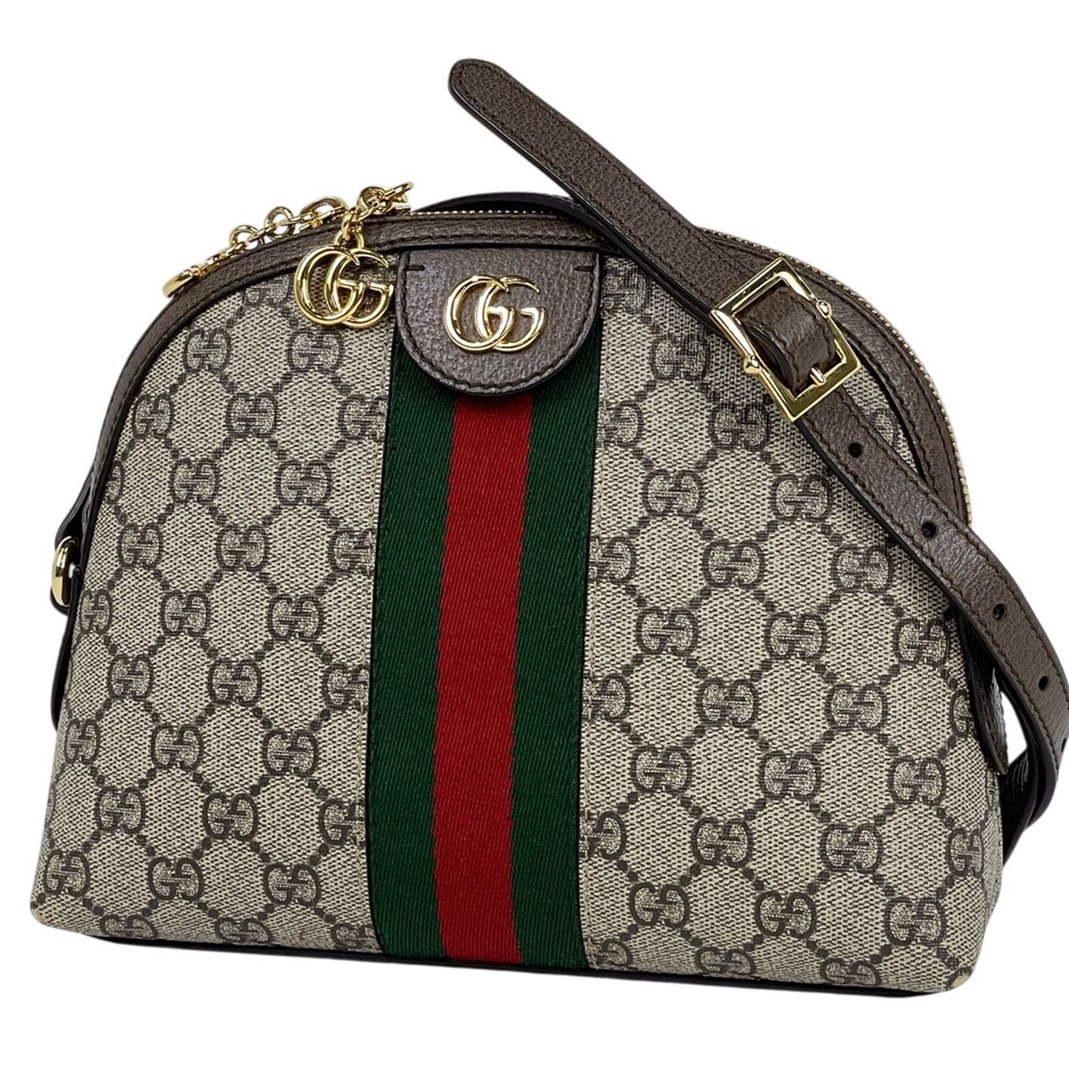 Gucci Shoulder Bag Ophidia GG Double Supreme Brown